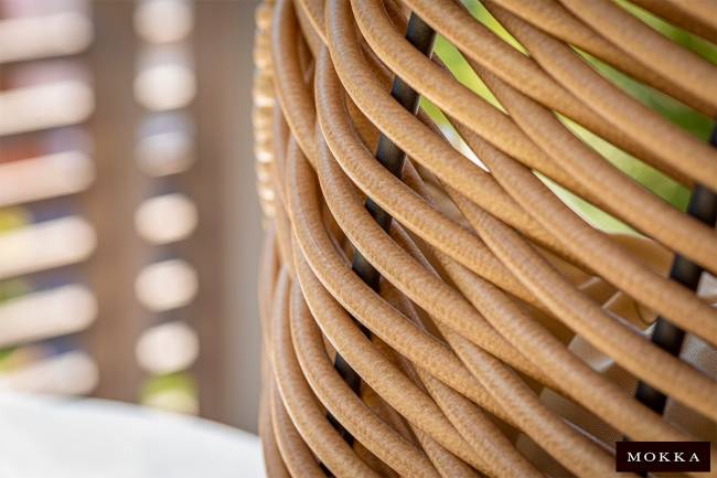 MOKKA МАЙОРКА / MAJORCA подвесное кресло двухместное, цвет соломенный