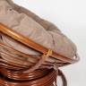 Кресло-качалка Папасан/Papasan (W 23/01 B) /с подушкой/ 115х78х104см, пекан орех, экошерсть коричневый, 1811-5 Pecan (орех)