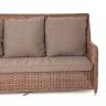 "Гляссе" диван трехместный из искусственного ротанга, цвет коричневый