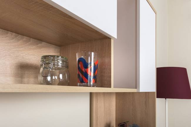 Стол рабочий Комфорт 12.95 цвет дуб сонома/белый