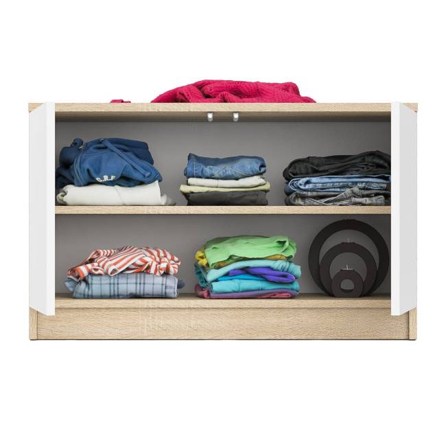 Тумба/антресоль Мори МА900.1 цвет дуб сонома/белый