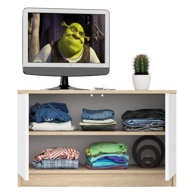 Тумба/антресоль Мори МА900.1 цвет дуб сонома/белый