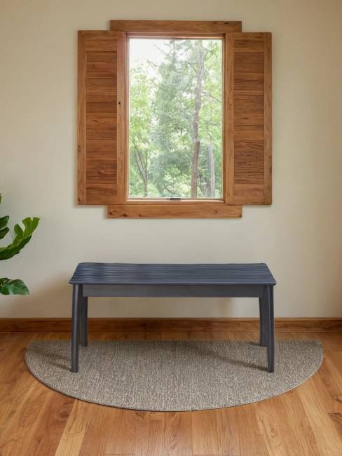 Скамья для прихожей массив, каркас венге