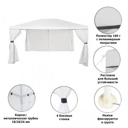 Садовый тент шатер GREEN GLADE 1050