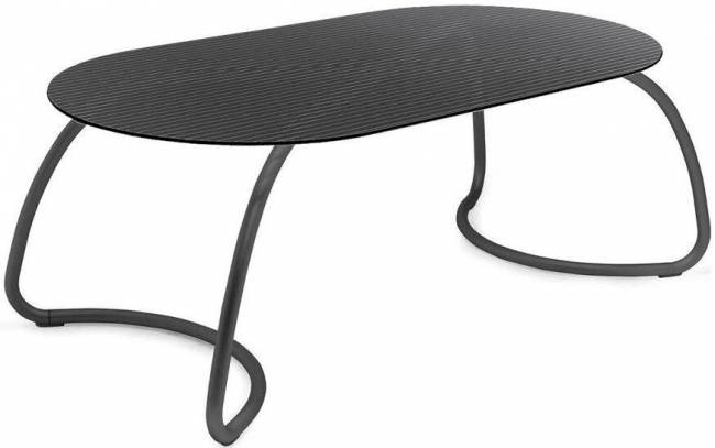 Стол стеклянный обеденный Nardi, Loto Dinner Антрацит