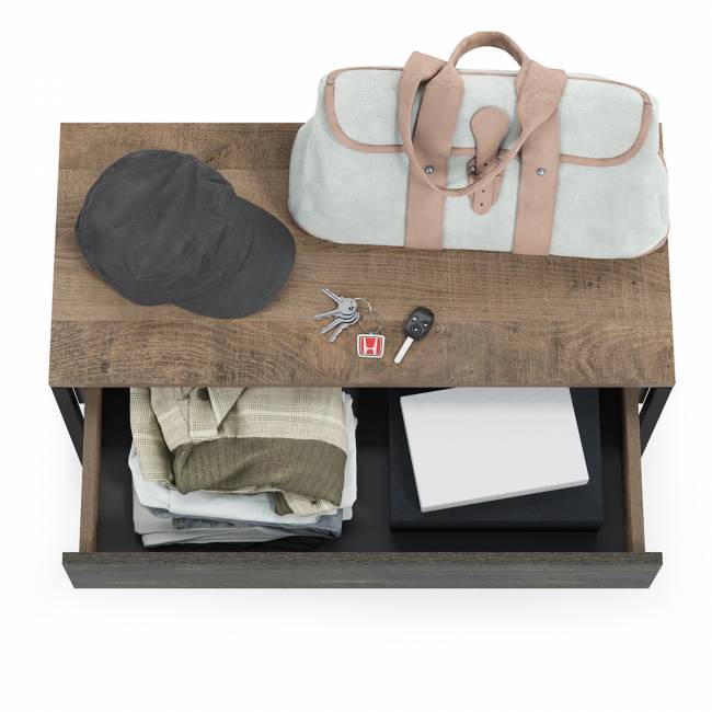 Тумба для обуви Трувор 13.241.03 цвет дуб гранж песочный/интра