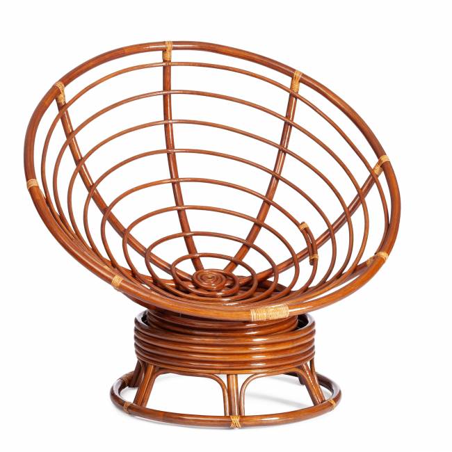 Кресло-качалка Папасан/Papasan (W 23/01 B) /без подушки/ 115х78х104см, пекан орех Pecan (орех)