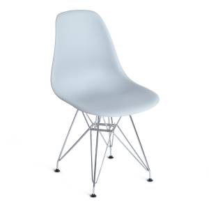 Стул Синди Айрон Чаир Имс/Cindy Iron Chair Eames (мод.002) металл, пластик, 51х46х82,5, серый (Комплект из 4 шт.) серый металл, пластик
