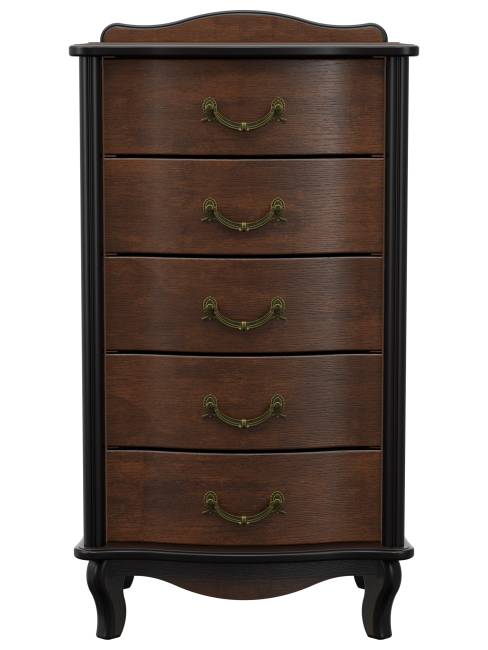 Комод Джульетта узкий 5 ящ., орех Л