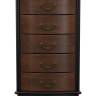Комод Джульетта узкий 5 ящ., орех Л