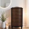 Комод Джульетта узкий 5 ящ., орех Л