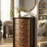 Комод Джульетта узкий 5 ящ., орех Л