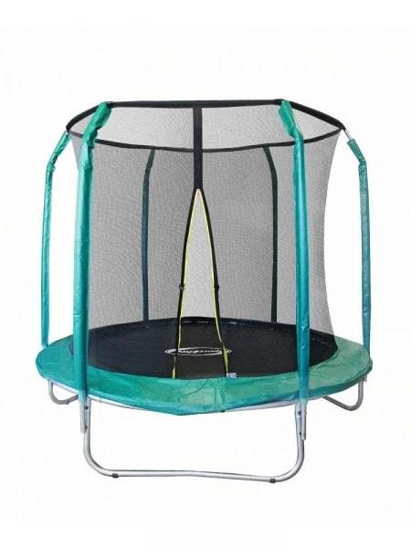 Батут 8FT 2,44м с защитной сеткой (внутрь) б/л, зелёный 