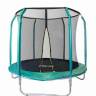 Батут 8FT 2,44м с защитной сеткой (внутрь) б/л, зелёный 