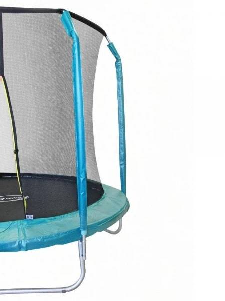 Батут 8FT 2,44м с защитной сеткой (внутрь) б/л, зелёный 
