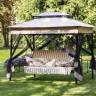 Качели садовые 4-х местные "Шатер" ткань панама
