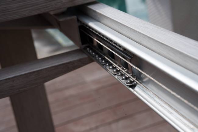 Набор мебели: стол ГАРДА + 6 кресел БЕРГАМО, серый