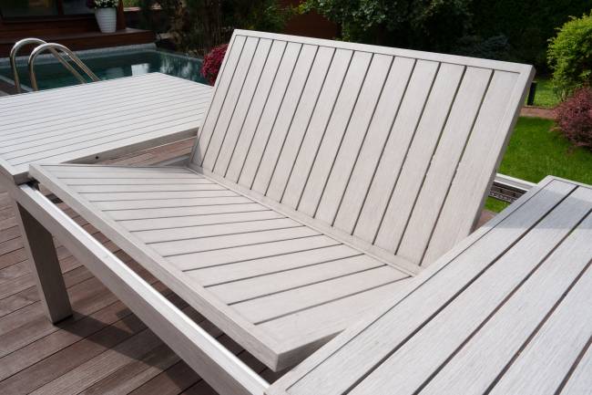 Набор мебели: стол ГАРДА + 6 кресел БЕРГАМО, серый