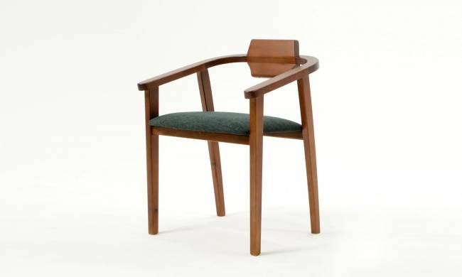 Стул-кресло Челси ПМ орех/зелёный