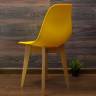 Стол Монте К 100 натур со стульями Сашш натур жёлтый