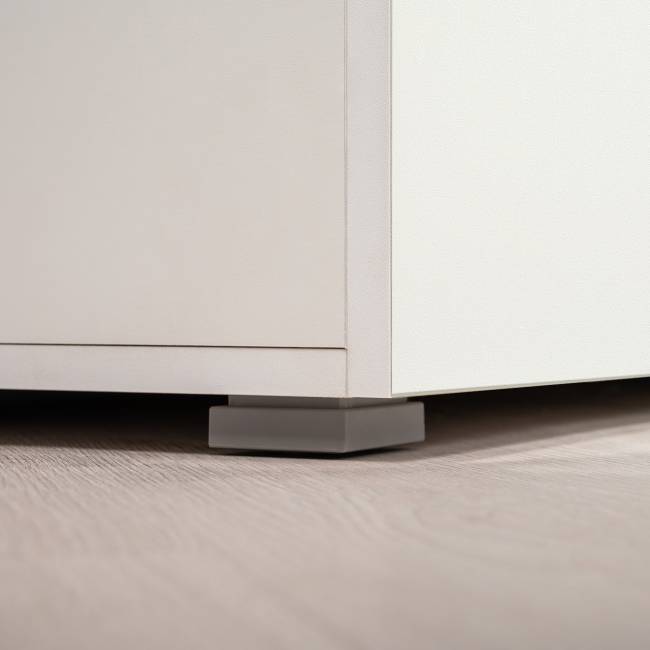 Шкаф для одежды и шкаф-пенал Октава цвет белый шагрень/дуб крафт золотой/зеркало