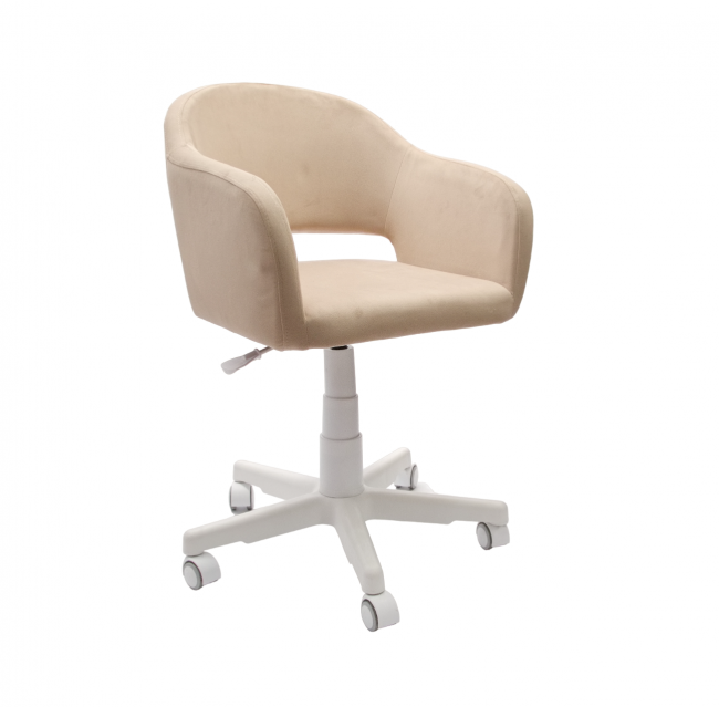 Кресло Бабби белый / бежевый
