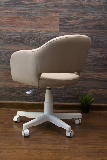 Кресло Бабби белый / бежевый