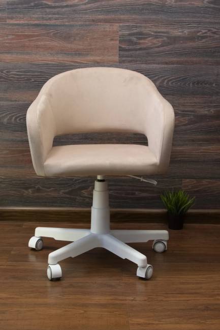 Кресло Бабби белый / бежевый