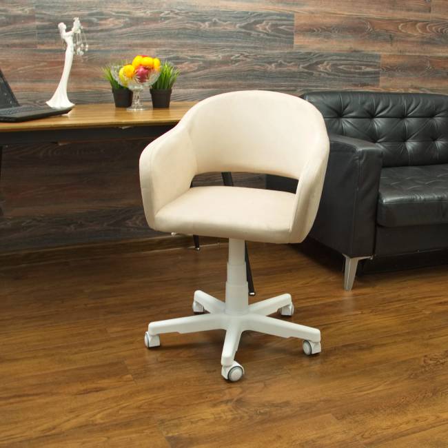 Кресло Бабби белый / бежевый