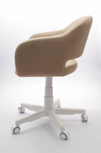 Кресло Бабби белый / бежевый