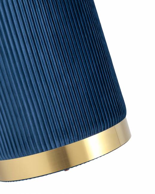 Пуф Шарлотта с ящиком велюр синий