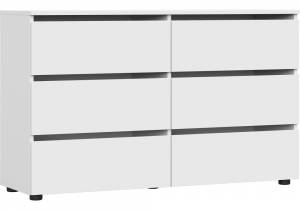 Комод Валенсия белый текстурный