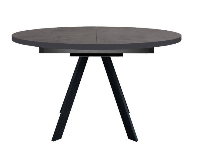 Стол DikLine RD120 хромикс бронза/ опоры черные