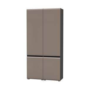 Два шкафа Сидней 13.200 цвет антрацит/МДФ веллюто капучино