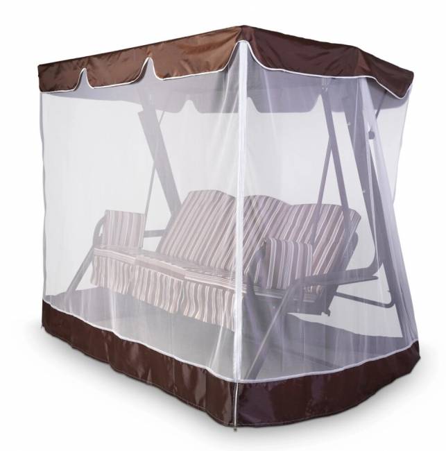 Тент-крыша + москитная сетка 76-е Люкс 244х142х170, шоколад