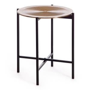 Столик кофейный Secret de Maison Блум/Bloom (мод. 11873-B) алюминиевый сплав, 46х46х51см, черный/золотой черный/античная медь алюминиевый сплав