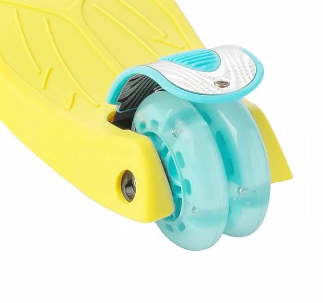 Самокат Sundays KB02D (желтый/голубой)
