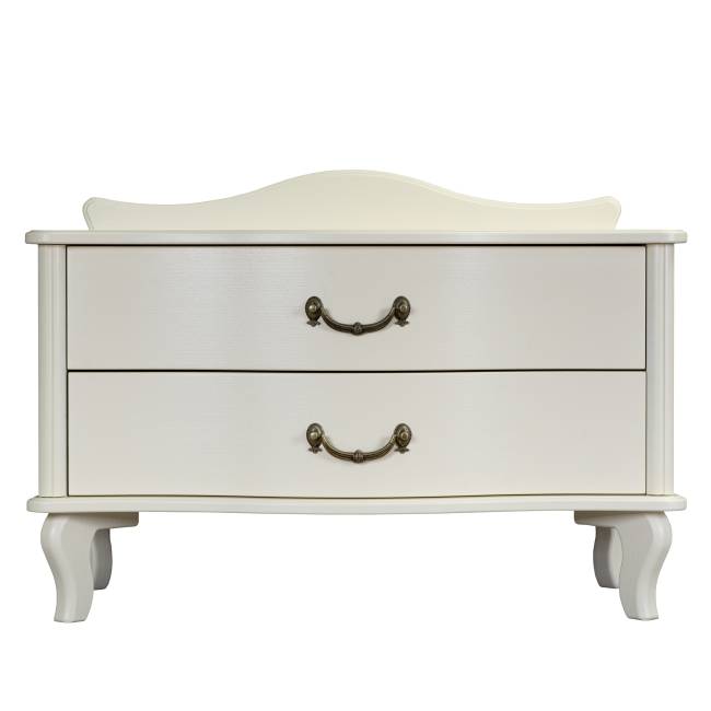 Тумбочка Джульетта широкая 2 ящика дуб шампань Л