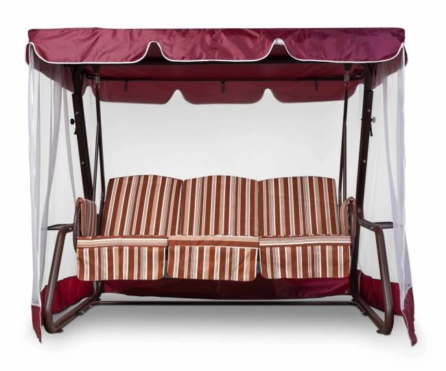 Тент-крыша + москитная сетка 76-е Люкс 244х142х170, бордовый