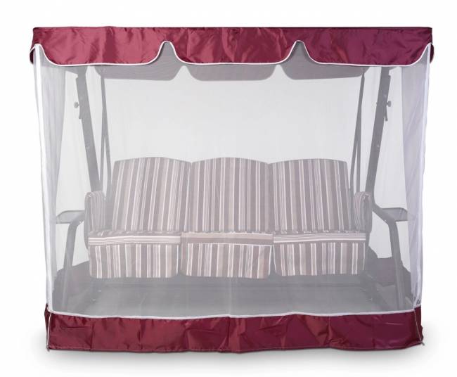 Тент-крыша + москитная сетка 76-е Люкс 244х142х170, бордовый