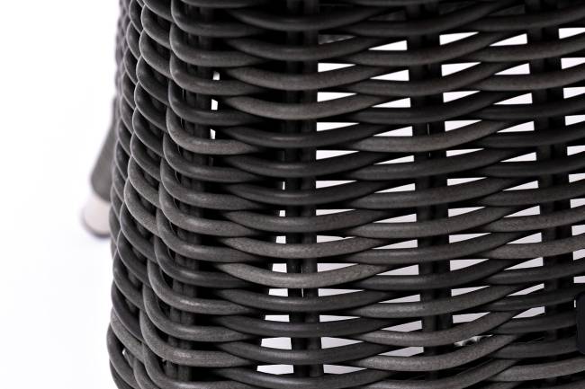 "Равенна" кофейный стол из искусственного ротанга, цвет графит