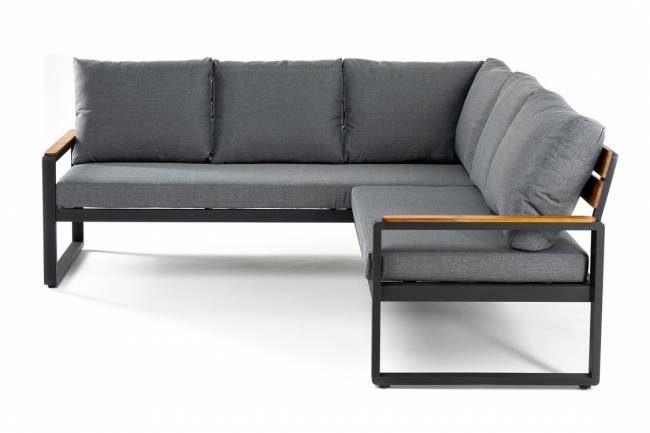 Угловой комплект из алюминия ТОПА с обеденным столом