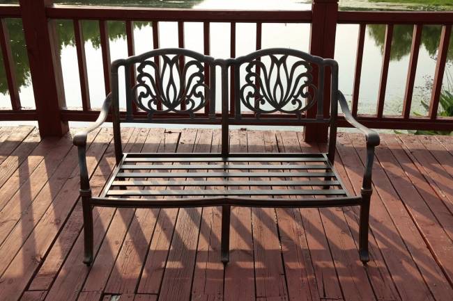 Диван двухместный Madrid из литого алюминия