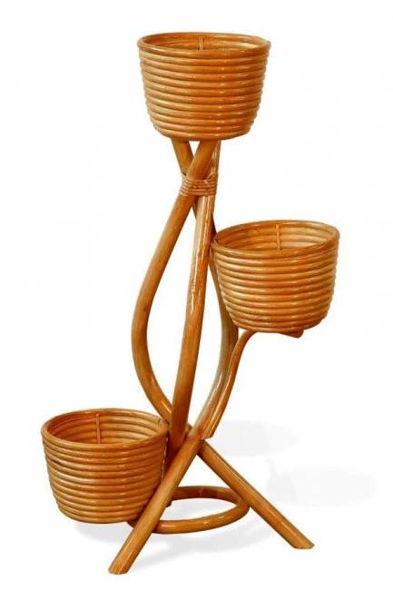 Цветочница из натурального ротанга 15/29 К