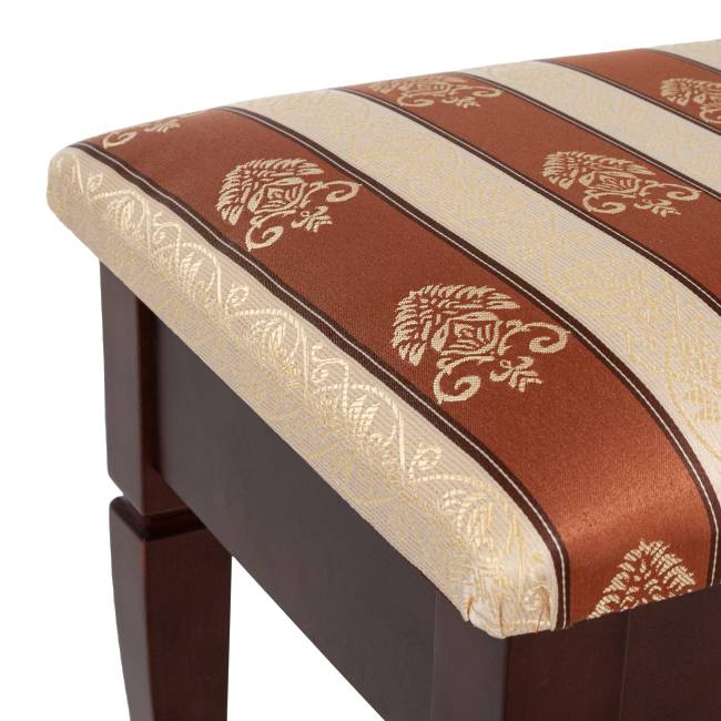 Банкетка Ретро М с ящиком средне-коричневый, ткань полоса коричн. Банкетка Ретро М с ящиком средне-коричневый, ткань полоса коричн.