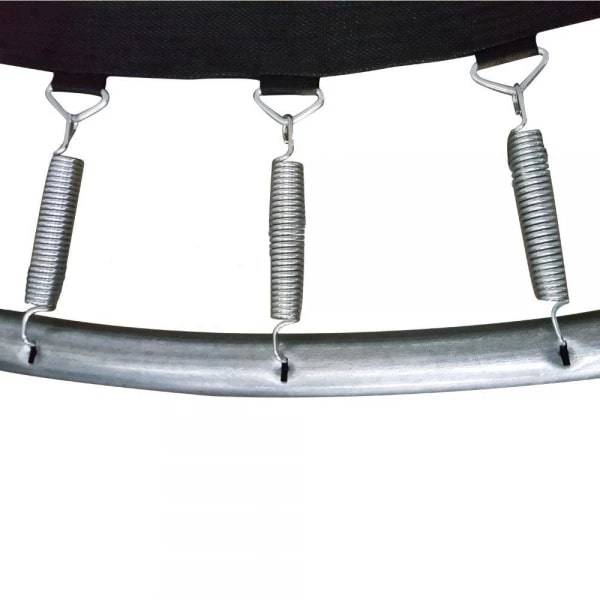 Батут 12FT 3,66м с защитной сеткой (внутрь) с лестницей  , чёрный