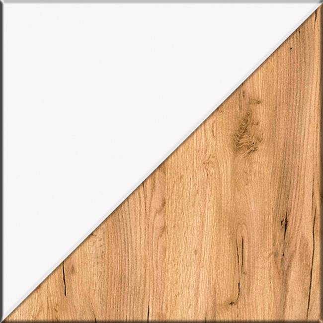 Шкаф для одежды Октава 13.338 цвет белый шагрень/дуб крафт золотой