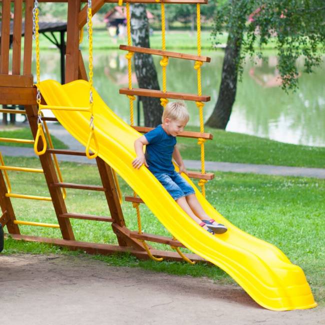 Extreme wave slide yellow