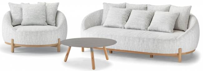 Комплект мягкой мебели Mone тик, бежевый