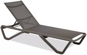 Шезлонг-лежак металлический Wave Paint тортора 1910х715х300 мм